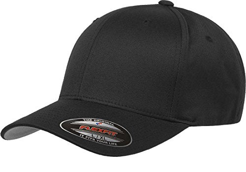 Flexfit Men's Athletic Baseball Fitted Cap - color: Black, size: Large-X-Large