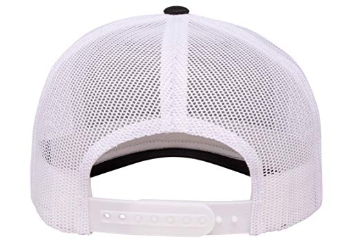 YP Classics Recycled Retro Trucker Cap - 2-Tone Black/White