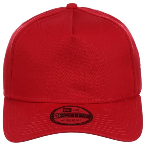 New Era 9FORTY A-Frame Snapback – Blank Custom Cap with Performance Fit from the Icon of Sports and Streetwear Culture - color: Red