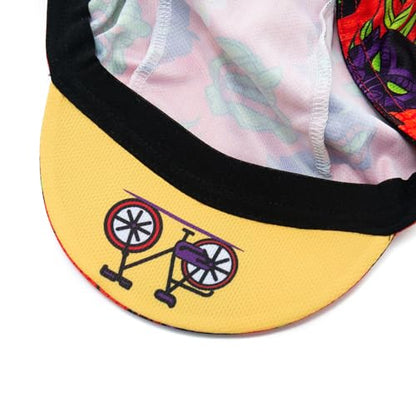 Cycling Cap for Man and Woman Cycling Hat Under Helmet-Polyester Breathable Sweat Absorbent - color: Flo-20
