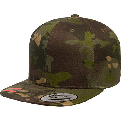 6-Panel Structured Flat Visor Classic Snapback (6089) - color: Tropic