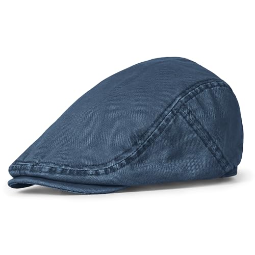Clakllie Beret Ivy Flat Breathable Boina Caps Cotton Flat Ivy Gatsbay Hat Cotton Twill Newsboy Cap Driving Caps Forward Cap - color: Cdus-nbaf2504-blue