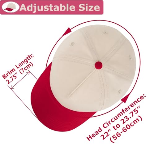 TOPTIE 5 Panel Trucker Hat Snapback Adjustable Cotton Sun Cap for Men - color: Navy Beige