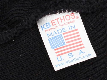 KBETHOS Made in USA Classic Men's Women's Cuffed Folded Acrylic Knit Beanie Hat Solid Unisex Cold - color: 1. Black Solid Long Beanie