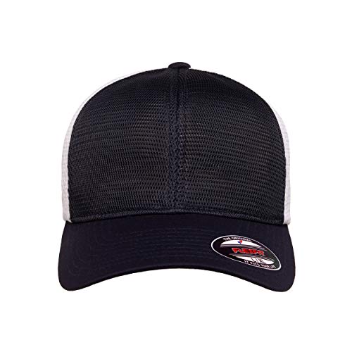 Flexfit Men's 360 Omnimesh Cap - color: Navy/White, size: Large-X-Large