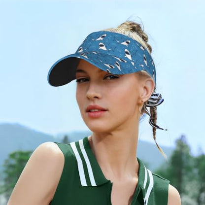 Leopard Print Sunscreen Visor Cap Adjustable Empty Top Outdoor Sports Hat - color: 10