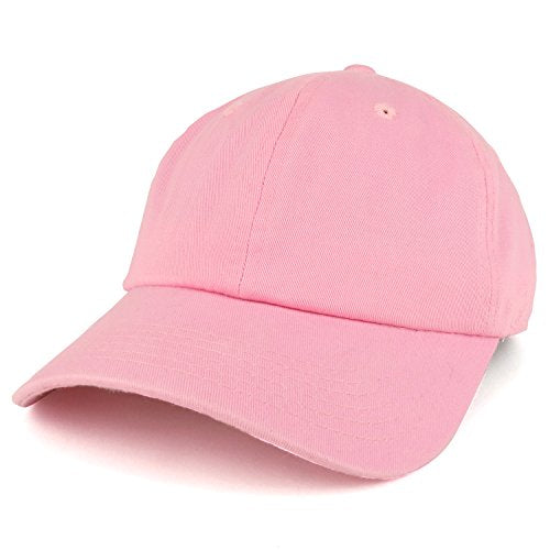 Trendy Apparel Shop Plain Unstructured Relaxed Style Dad Hat - color: Pink
