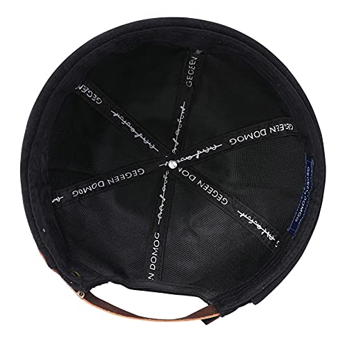 Men Hats Docker Cap Hats Beanie Sailor Cap Worker Hat Rolled Cuff Retro Brimless Hat with Adjustable - color: 7019-black