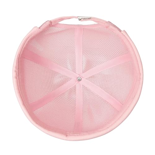 DIYDECAL Mens Mesh Brimless Cap,Summer Skullcap Docker Beanie Hat - color: Pink