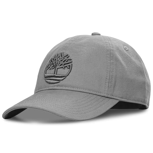 Timberland Soundview Baseball Cap for Boys 7-14, Cotton Canvas, Adjustable, Lightweight & Durable, One Size - color: Pavement (Grey)