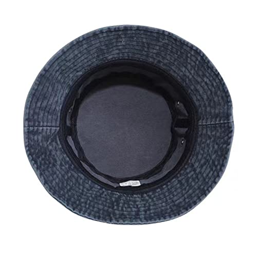 Premium Cotton Bucket Hats,Packable Hats for Men Women,Summer Bucket Hat,Fishing Sun Hats - color: Navy