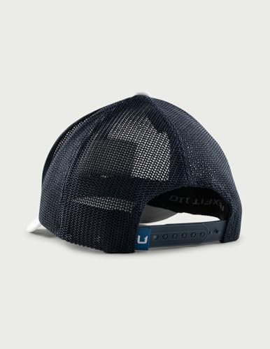 Mens Trucker Hat, Anti-Glare Snapback Fishing Hat for Men - color: White