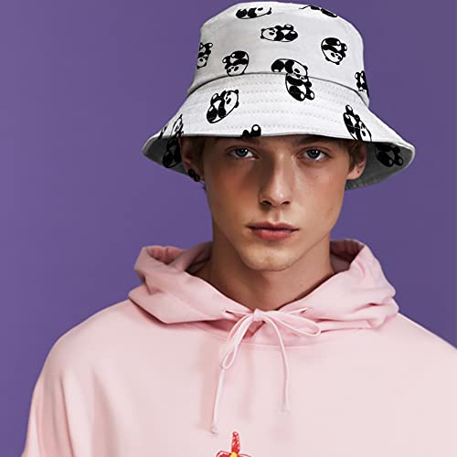 XYIYI Cute Bucket Hat Beach Fisherman Hats for Women Men Teen Girls - color: Panda