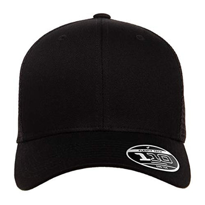 Flexfit Men's one_Size Trucker Cap, Black, Alpha