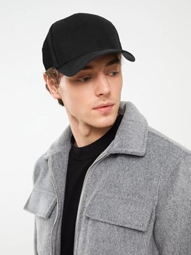 Edoneery Baseball Cap for Men and Women, Low Profile Washed Cotton Dad Hat - color: Black-2