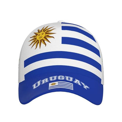 National Flags Baseball Cap for Men Women, Adjustable Trucker Hat Sun Visor Caps, Outdoor Dad Cap Patriotic Hat - color: Uruguayan Flag