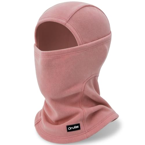 Winter Ski Mask Balaclava for Men Women, Warm Full Face Mask Cold Weather Snowboarding Skiing Motorcycling - color: Dark Pink