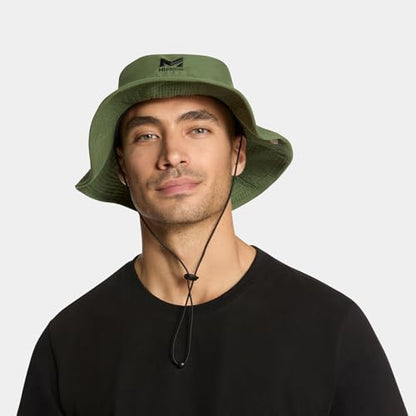 MISSION Cooling Bucket Hat - Unisex Wide-Brim Hat for Men & Women - Lightweight, Foldable & Durable - Cools Up to 2 Hours - color: Bronze Green