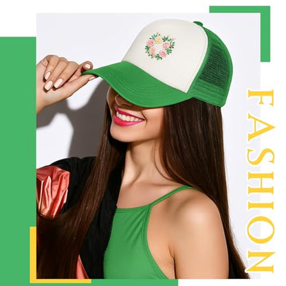 Hercicy 40 Pack Blank Trucker Hat Bulk - color: Green
