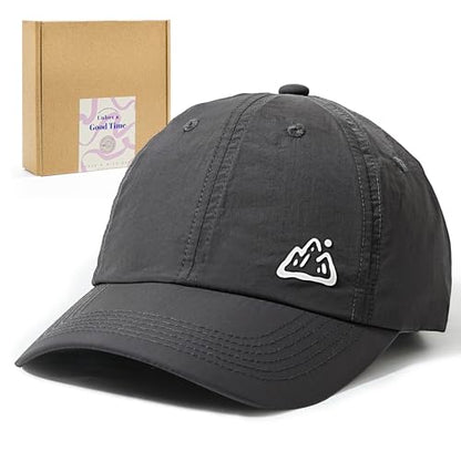 Jeasona UPF 50+ UV Protection Running Hat for Women, Lightweight Quick Dry Packable Sun Protection Baseball Cap - color: Grey