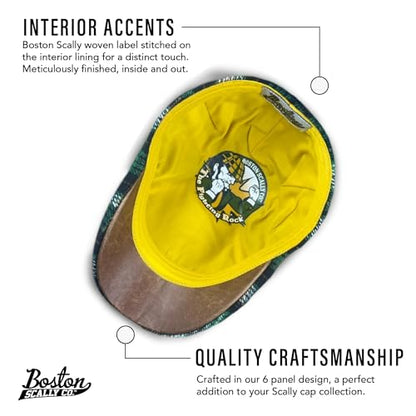The Original Boston Scally Cap - The Fighting Rock Mens Flat Hat - Six Panel Newsboy Cap for Men - size: X-Small