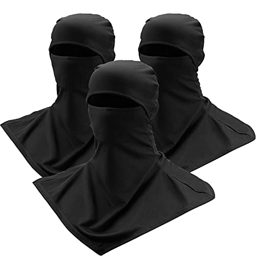 SATINIOR 3 Pcs Summer Balaclava - color: Black