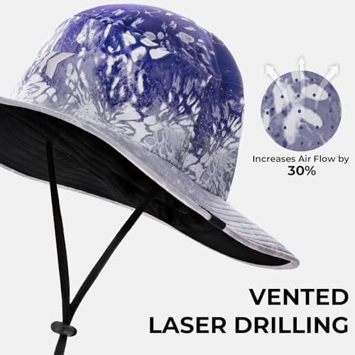 KastKing Sol Armis UPF 50 Boonie Hat for Sun Protection,Men Women - color: Prym1 Purple Fizz