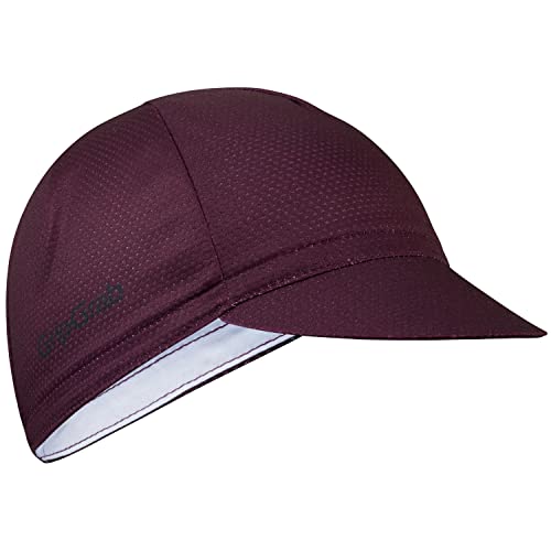 GripGrab Summer Cycling Cap - UV Protection Under-Helmet Bicycle Visor Hat - color: Dark Red, size: Small-Medium