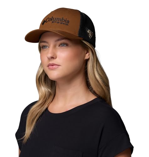 Columbia Unisex PHG Logo Mesh Ball Cap - color: Walnut/Black/Fossil Camo/Tri Antler, size: Large-X-Large