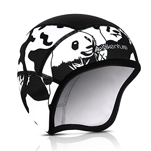 Hikenture Kids Skull Cap Helmet Liner Winter Hat for Boys and Girls Beanie Ski Hat with Thermal Fleece for Snow Sports… - color: Panda