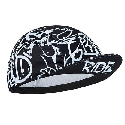 Funny Cycling Cap - Men and Women Cycling Hat-Under Helmet Bike Cap One Size - color: Aa7