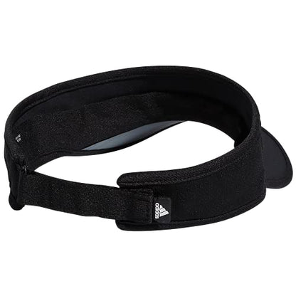 adidas Men's Superlite Visor - color: Black/Silver Reflective/2