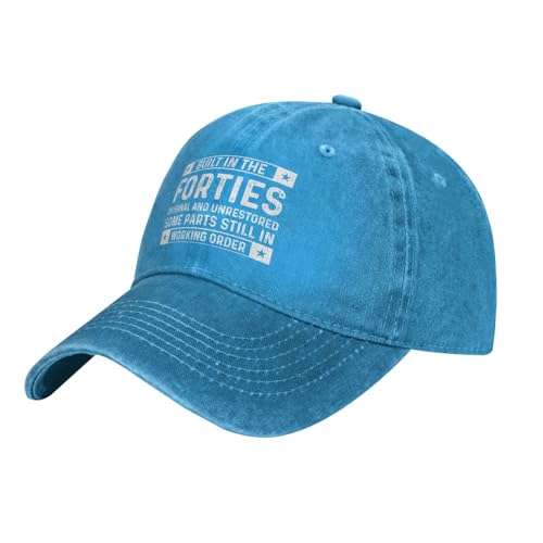 Built in Forties Original and Unrestored Some Parts Hat Women Dad Hat Trendy Hat - color: Blue