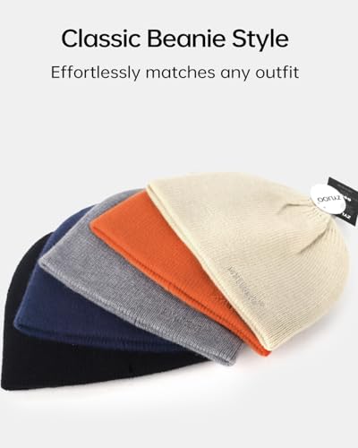 Zylioo XXL XL L Reversible Beanie for Big Heads Men Women, Winter Knit Hat - color: Black-gray, size: X-Large-3X-Large