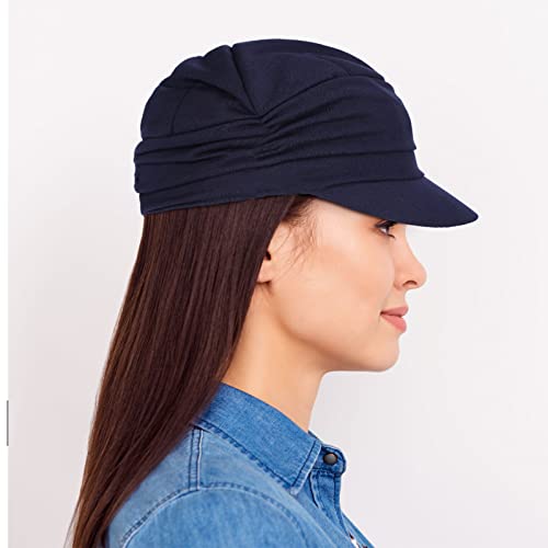 Geyoga 3 Pcs Newsboy Hats for Women with Brim