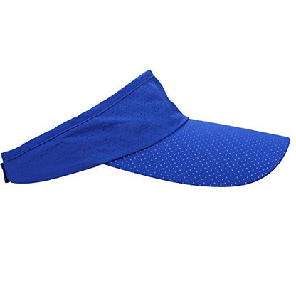 Mens Summer Quick-Dry Run Long Brim Empty Top Baseball Tennis Sun Hat Cap Visor - color: Royal Blue