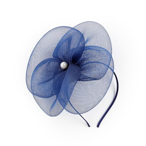 Gionforsy Women Fascinators Hats Tea Party Hats Accessories for Women - color: Navy Blue