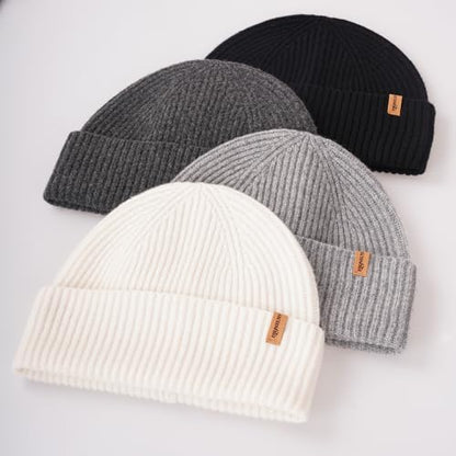 ACUSHLA 100% Merino Wool Beanie for Men & Women Knit Winter Hat Skull Cap - color: Dark Grey, size: Medium-Large