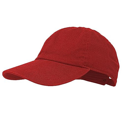 Glory Max 100% Cotton Baseball Cap Classic Plain Low Profile Golf Dad Hat Buckle Adjustable - color: Red