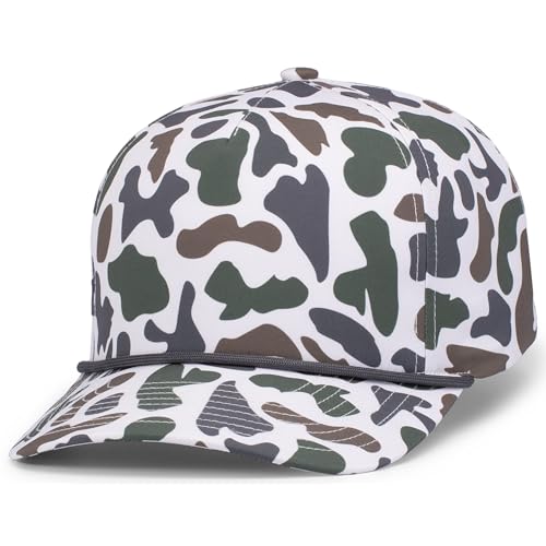 Pacific Headwear Duck Camo 5-Panel Trucker Cap - color: Timberline
