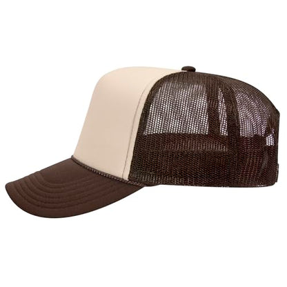 Hang in There It Gets Worse Mesh Back Hat - color: Brown/Tan