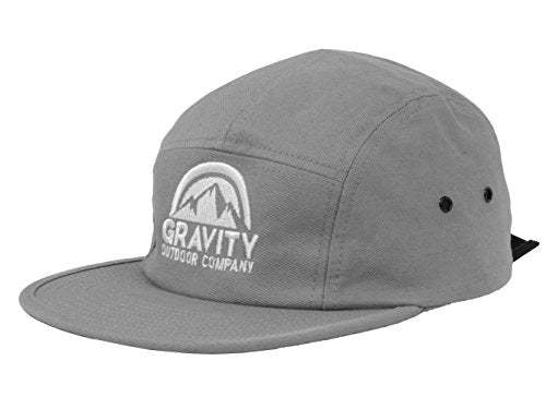 Gravity Outdoor Co. 5 Panel Hat - color: Grey