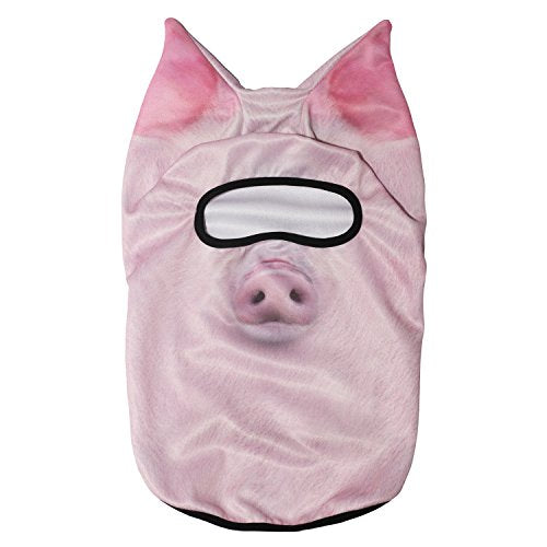 WTACTFUL 3D Animal Ears Balaclava, Breathable Face Mask for Halloween - color: Pig Meb-07
