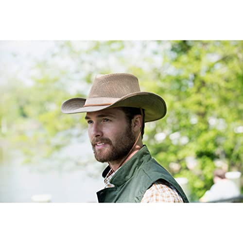Outback Trading Unisex Adult's Knotting Hill Canyonland Durable Breathable Brown Cowboy Hat - size: X-Large