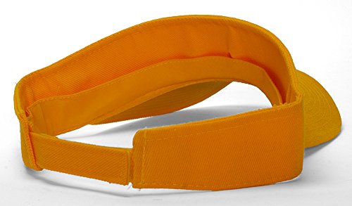 TOP HEADWEAR Solid Adjustable Blank Visor - color: Gold