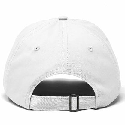 Hand Drawn Heart Hat Womens Embroidered Baseball Cap - color: White