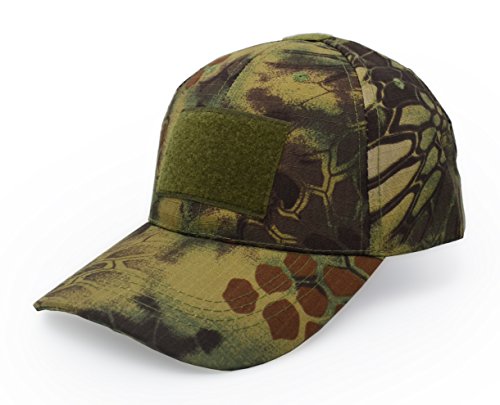 UltraKey Military Tactical Operator Cap, Outdoor Army Hat Hunting Camouflage Baseball Cap - color: Jungle Python Pattern