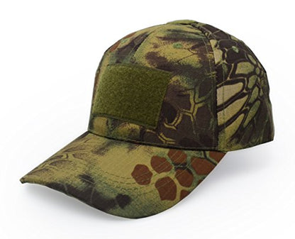 UltraKey Military Tactical Operator Cap, Outdoor Army Hat Hunting Camouflage Baseball Cap - color: Jungle Python Pattern