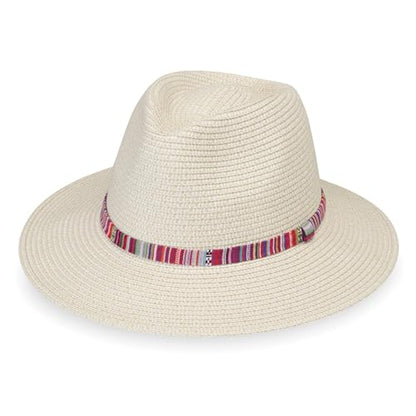Wallaroo Women's Sedona Fedora | UPF 50+ Sun Protection | Wide Brim, Packable, Stylish - color: Natural, size: Small