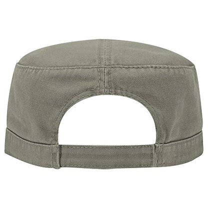 OTTO Superior Garment Washed Cotton Twill Military Cap - color: Ol. Green